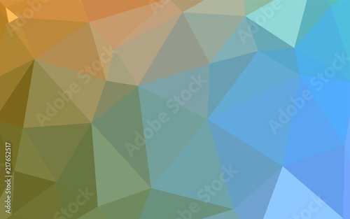 Light Blue  Green vector polygon abstract backdrop.