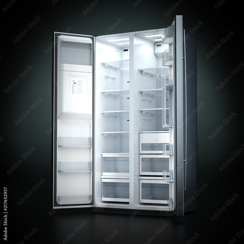 3D rendering large fridge 3D rendering large fridge