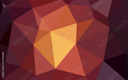 Dark Red vector abstract polygonal template.