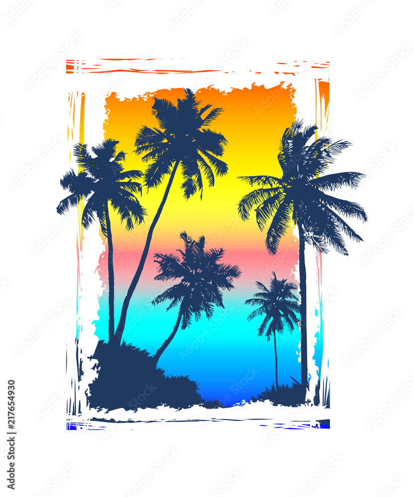 Obraz premium tropical vtctor background