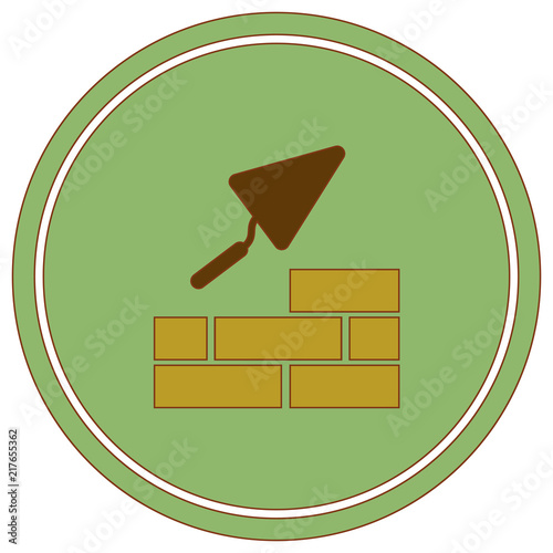 Brick with Trowel Symbol