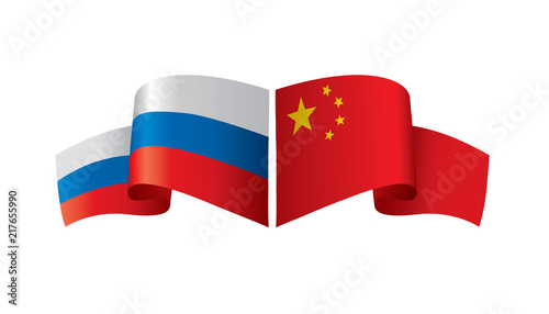 Free Download Russia and China flags. Vector illustration on white background - GFXLoad