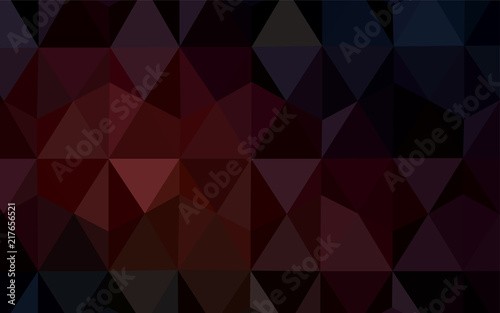 Dark Red vector abstract mosaic backdrop.