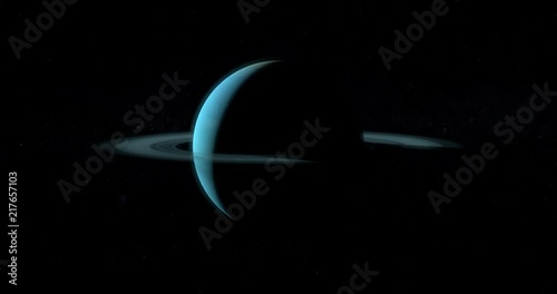 Planet Uranus in the outer space photo