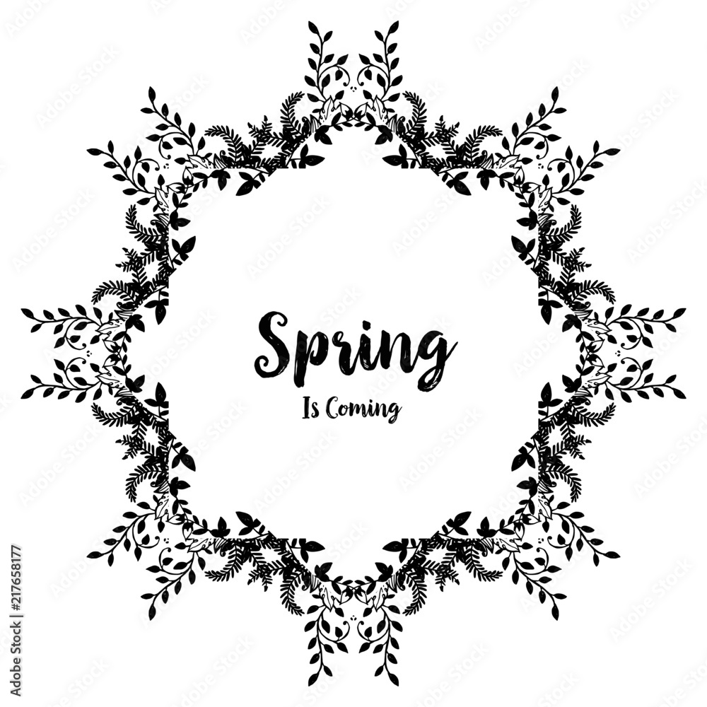 Spring is coming floral design collection vector illustration Spring is coming floral design collection vector illustration