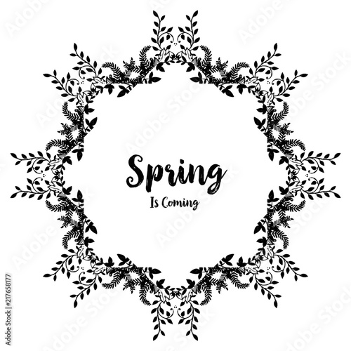 Spring is coming floral design collection vector illustration