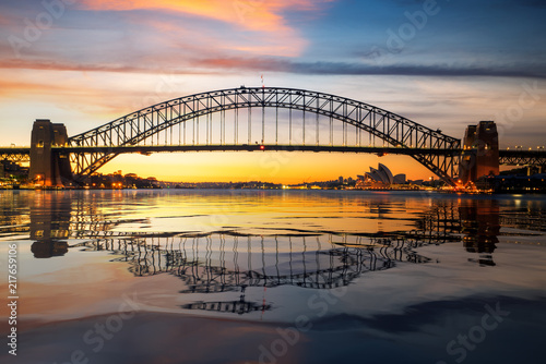 Panorama Sydney schronienie i most