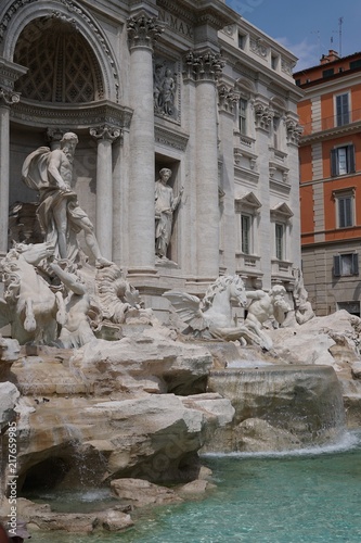The Trevi Fountain. The Trevi Fountain (Italian: Fontana di Trevi) is a fountain in the Trevi district in Rome, Italy, designed by Italian architect Nicola Salvi