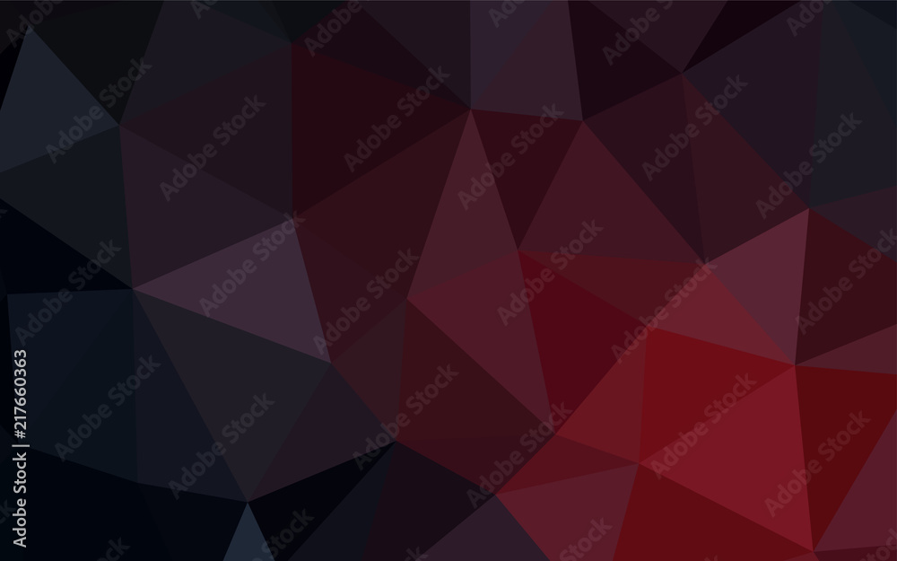 Dark Red vector triangle mosaic template. Dark Red vector triangle mosaic template.