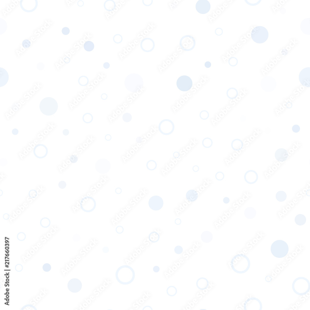 Light BLUE vector seamless background with bubbles.