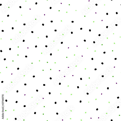 Light Multicolor vector seamless template with circles.