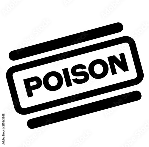 poison black stamp