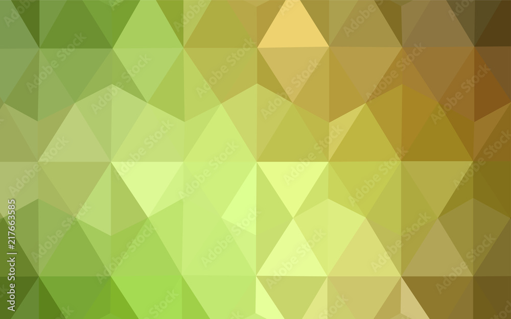Obraz premium Light Green, Red vector polygonal pattern.