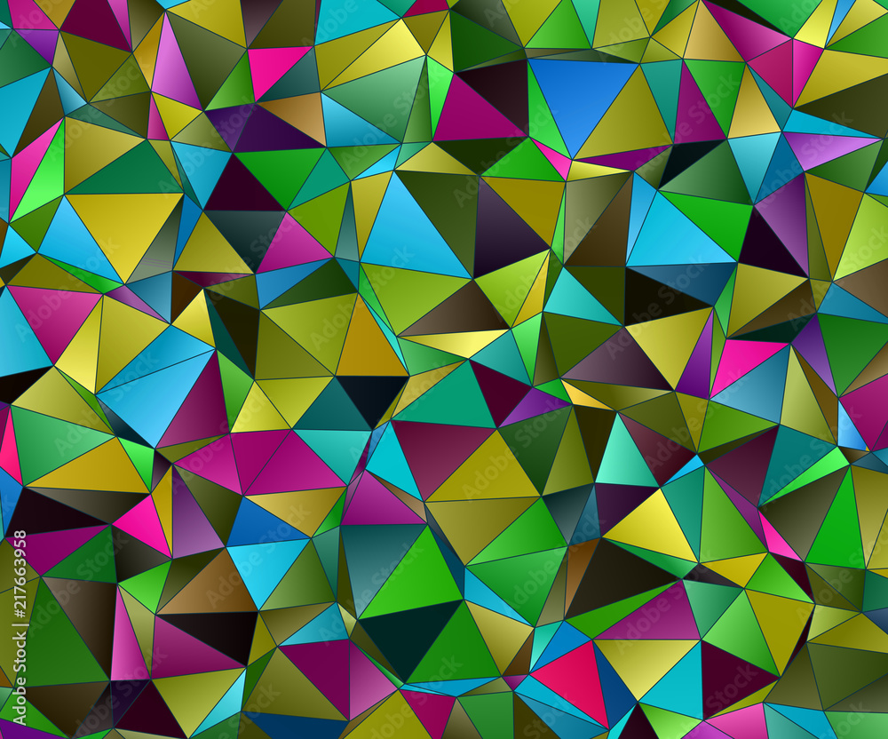 Obraz premium Triangular 3d, modern background