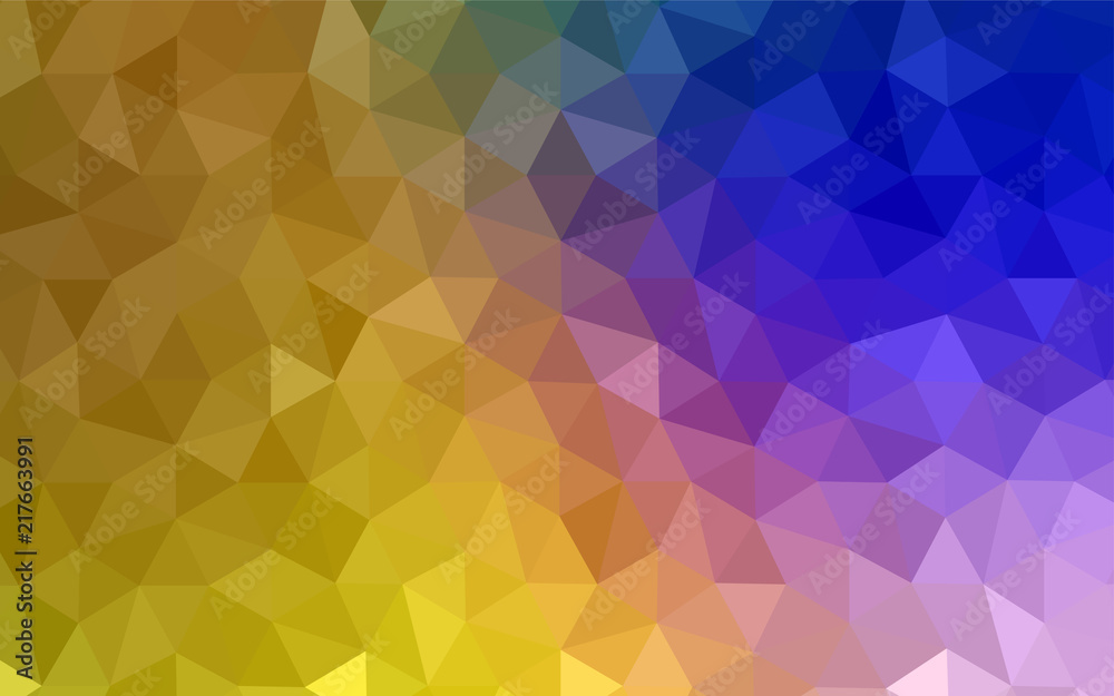 Dark Pink, Yellow vector gradient triangles pattern. Dark Pink, Yellow vector gradient triangles pattern.