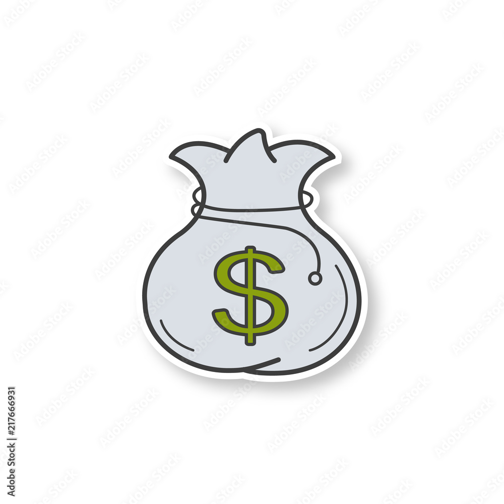 Bag with money patch Bag with money patch