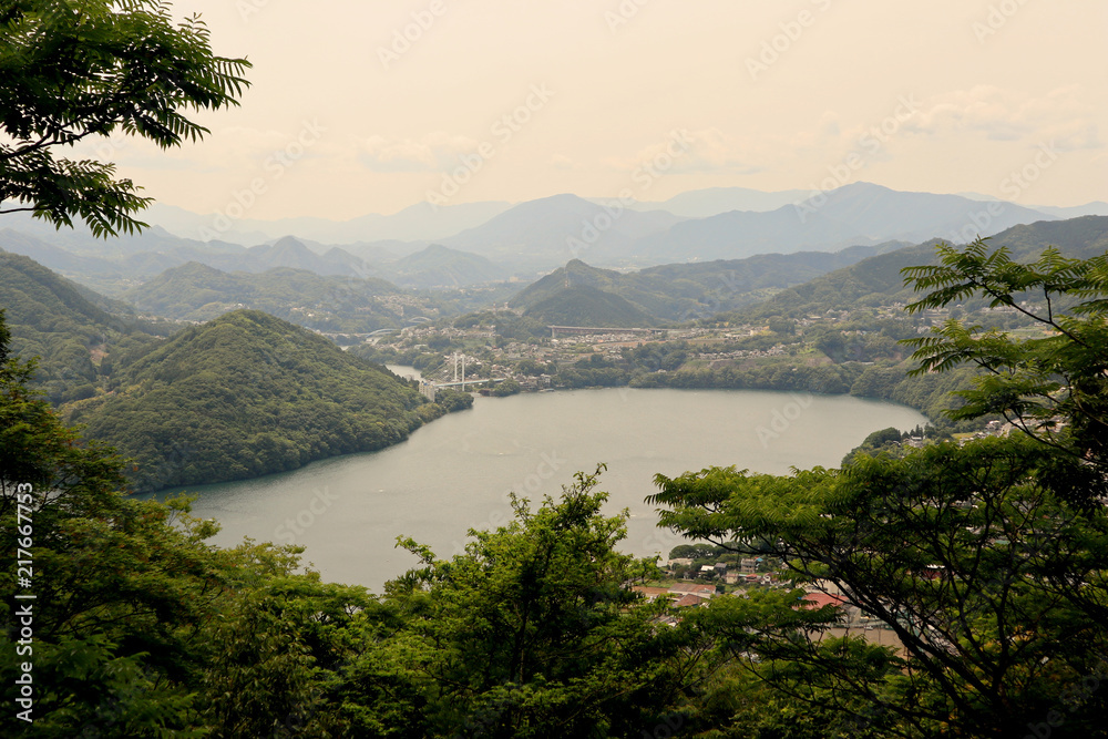 View of Sagamiko Lake Park.