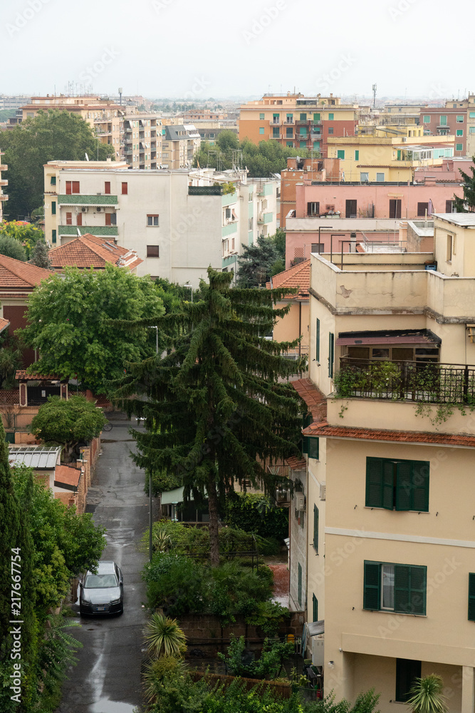 Fototapeta premium View of Rome rooftops