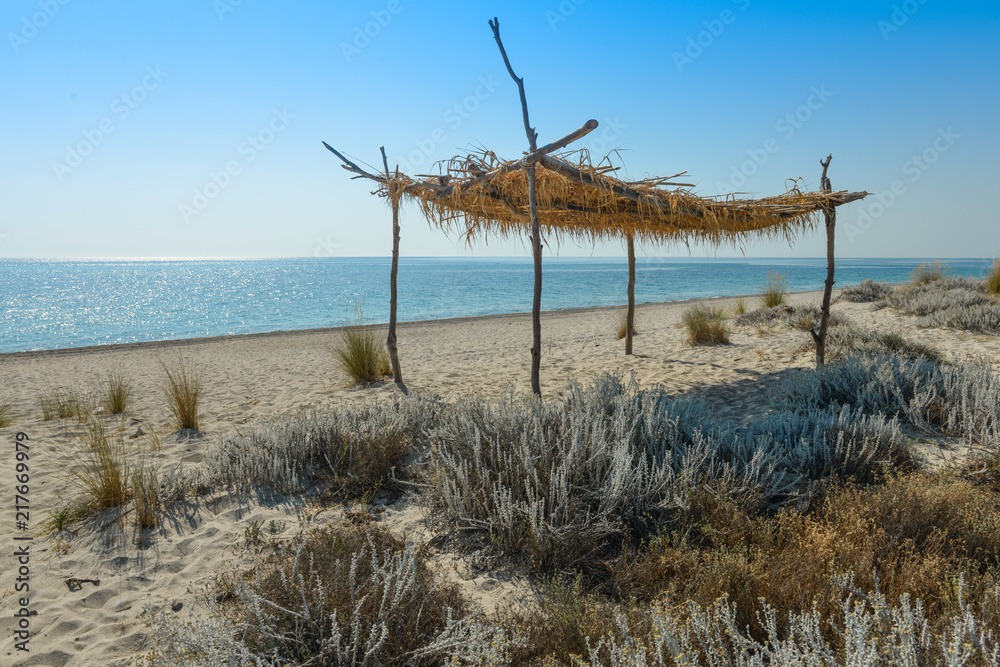 Bamboo beach gazebo