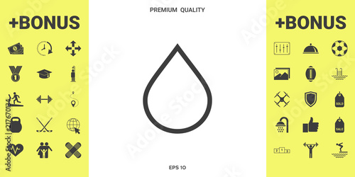 Drop line icon