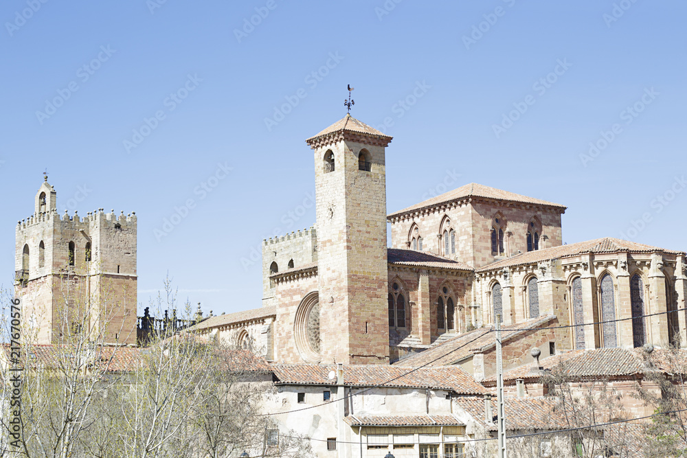 SigÃ¼enza Cathedral located in the town of SigÃ¼enza, in Castile La Mancha, Spain