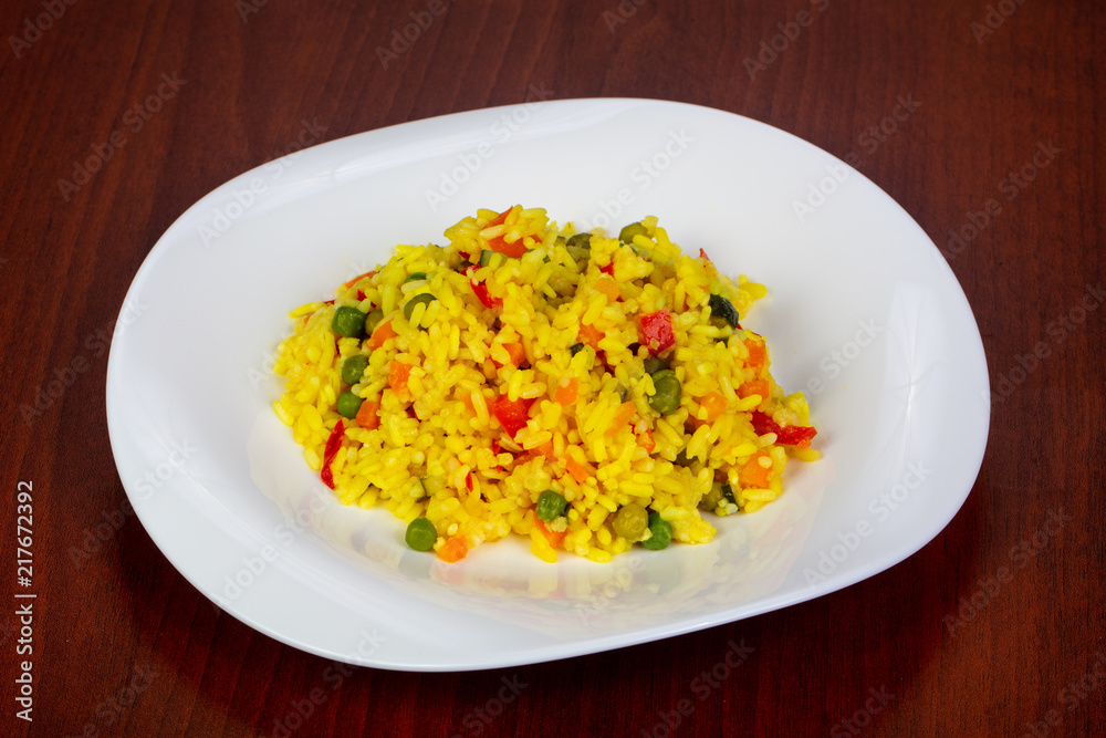 Rice with vegetables Rice with vegetables
