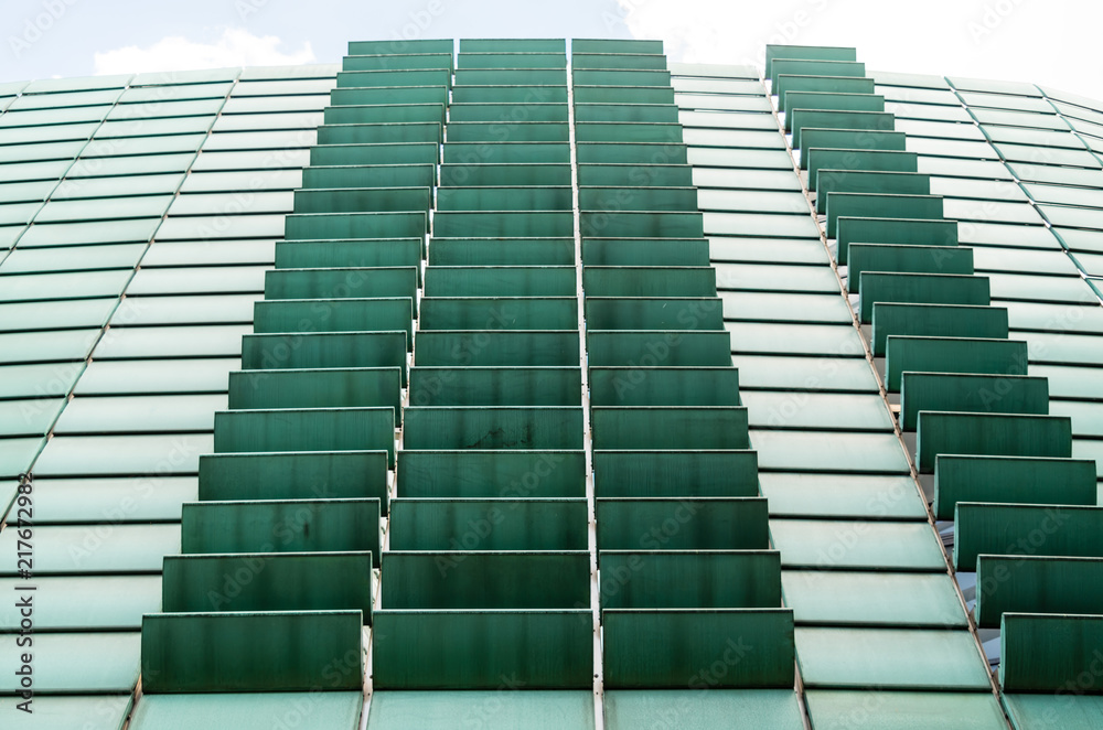 Fototapeta premium Low Angle View of Modern Building against Sky @Nordic Embassies in Berlin, Germany