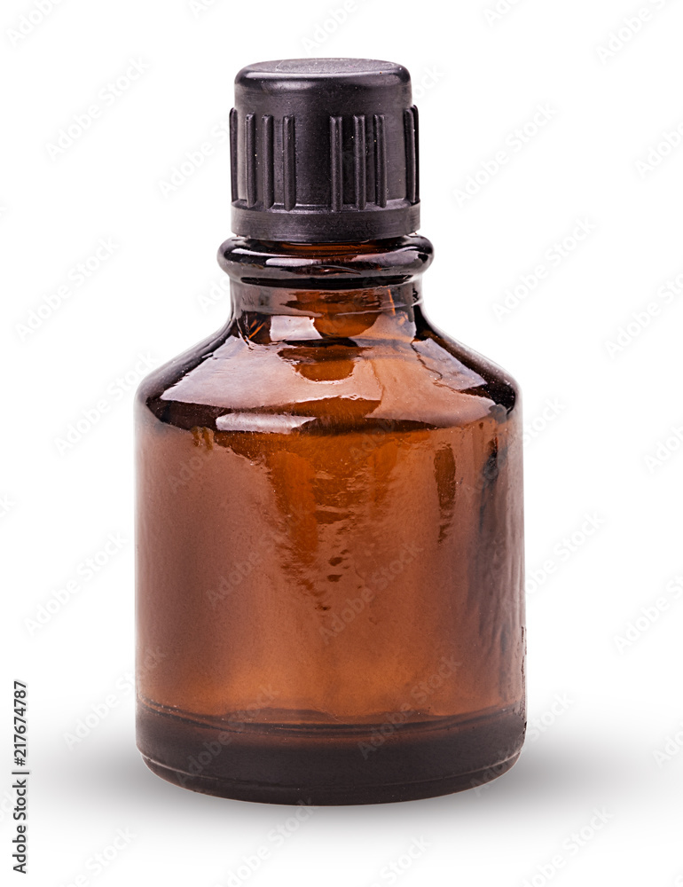 Brown glass jar Brown glass jar