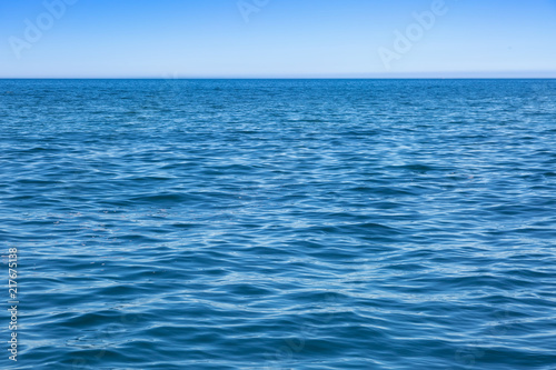 View of the deep blue atlantic ocean