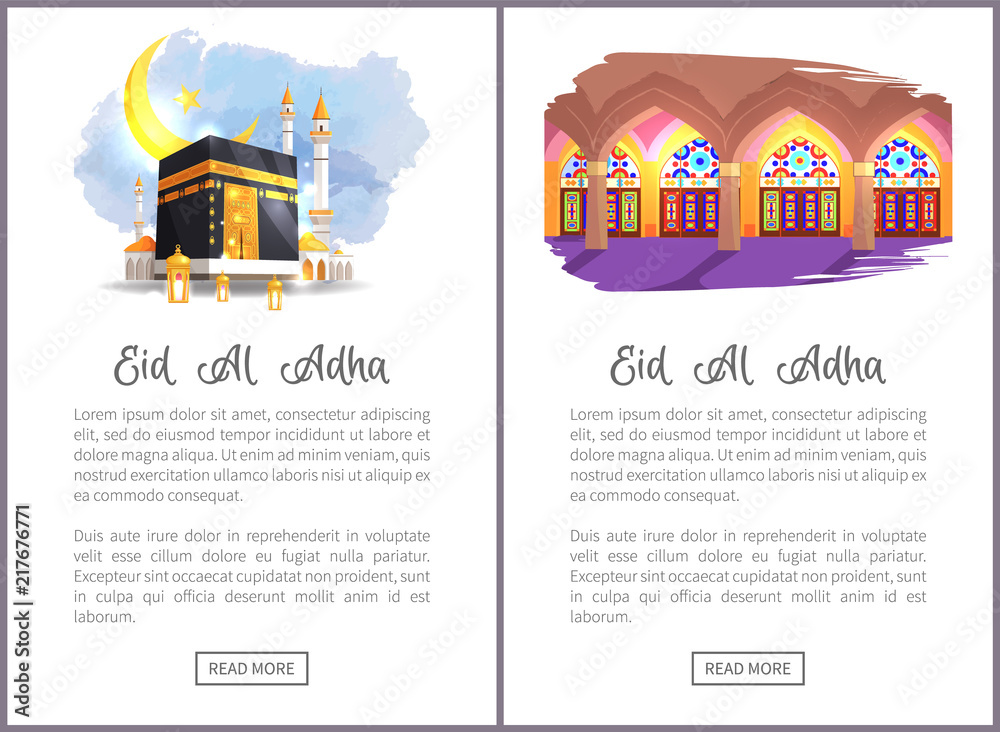Eid Al Adha Religious Holiday Web Pages Templates