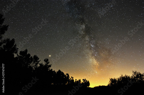 Cielo nocturno en Terra de Montes. Pontevedra