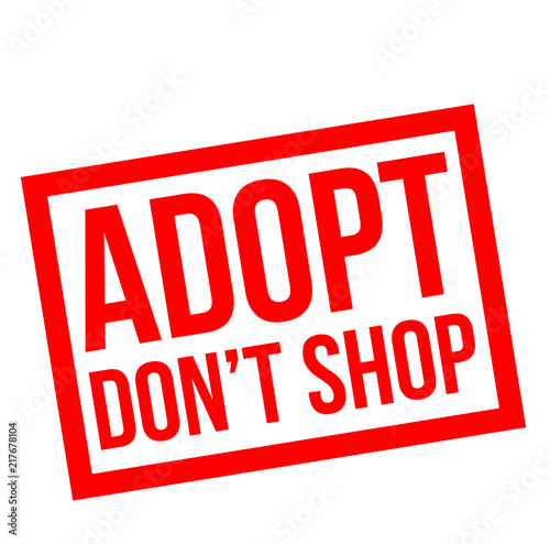 adopt do not shop stamp