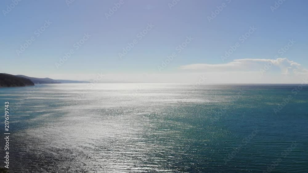 Seascape from the height. Seascape from the height.