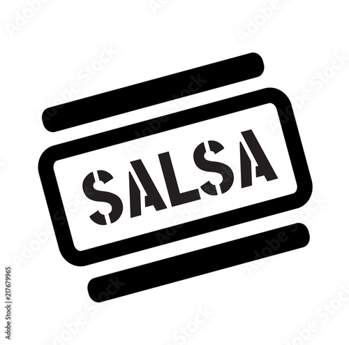salsa black stamp