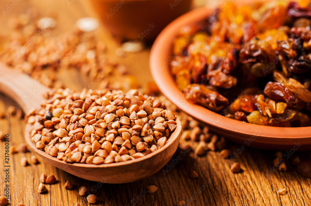 buckwheat on the table