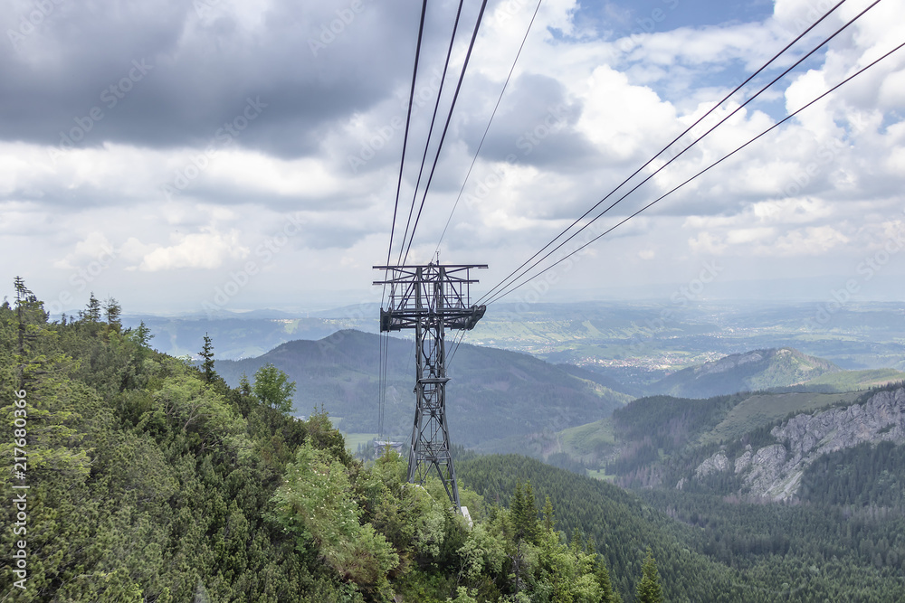 Cable car from Zakopane to mount Kasprowy Wierch