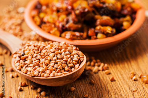 buckwheat on the table