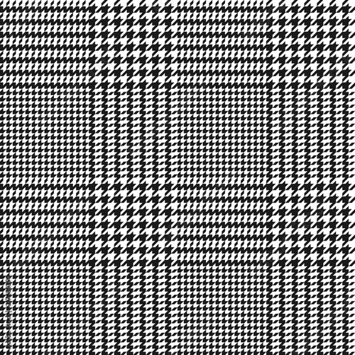 vector houndstooth seamless black and white pattern