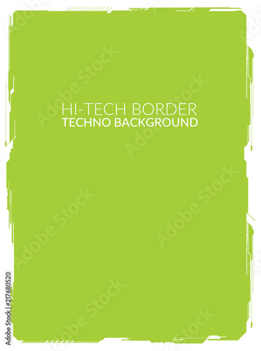 Green High-tech background element for A4 formats