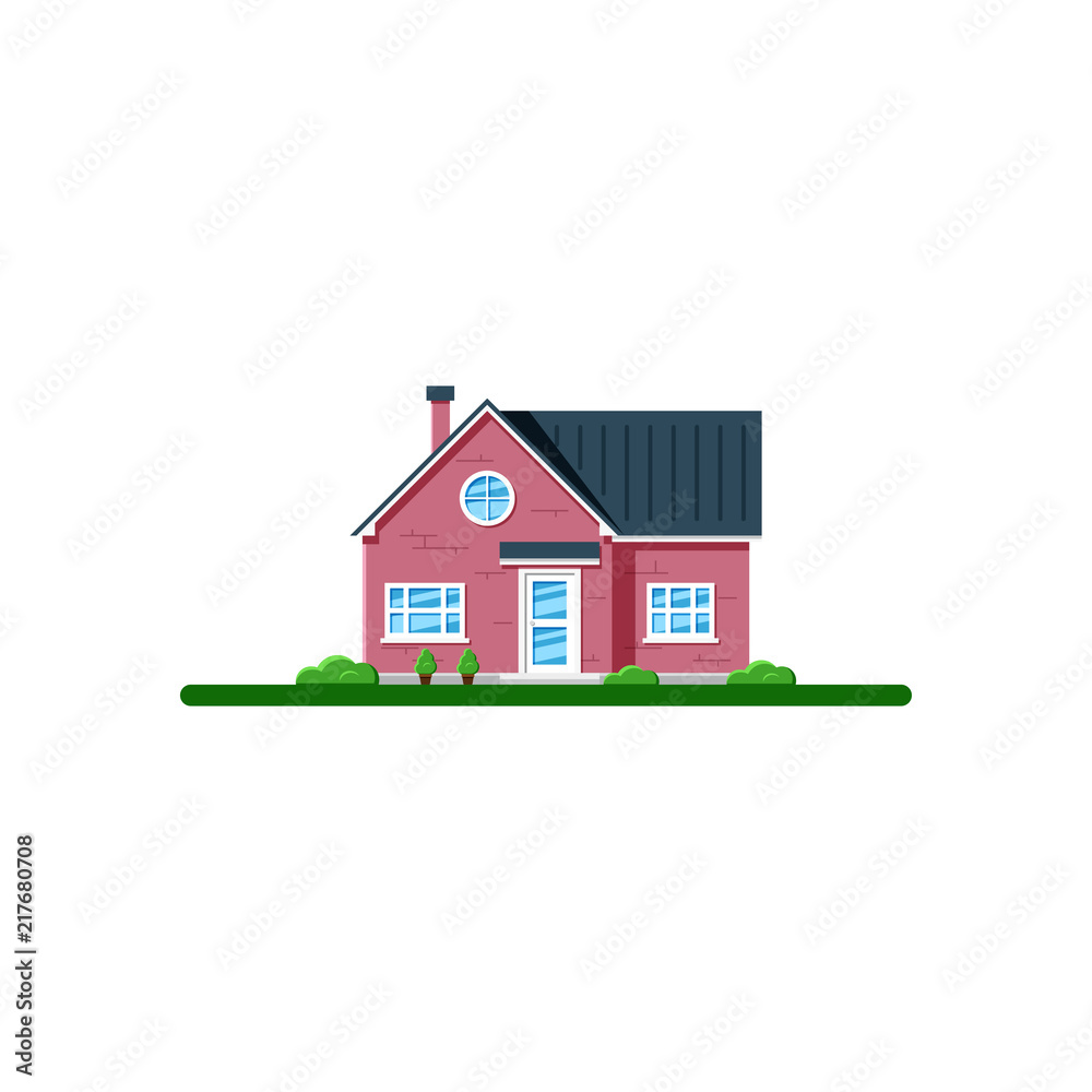 Family house landscape Family house landscape