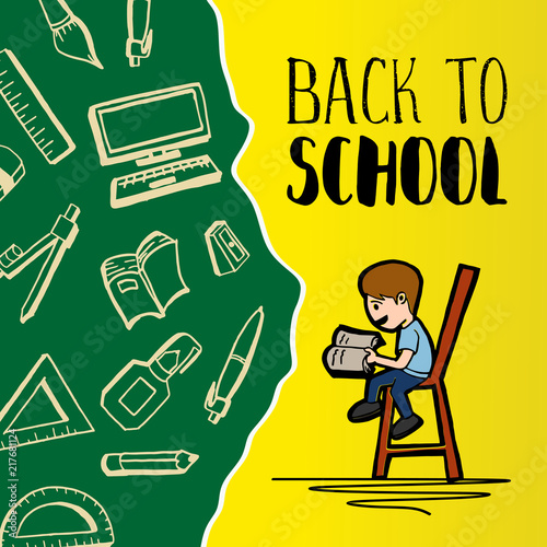 Back to school background w...