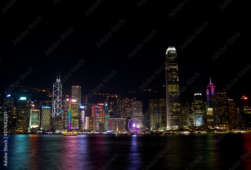 Hong Kong Harbour at Night