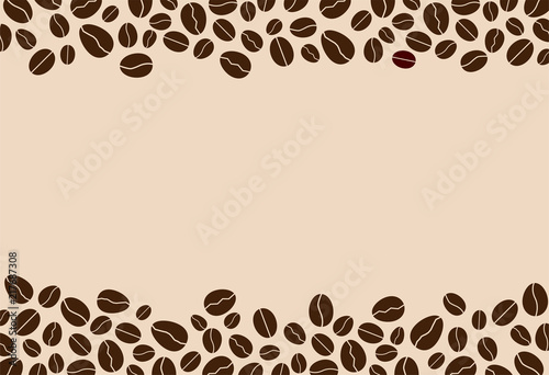 coffee beans background with blank space