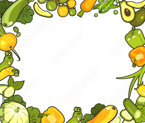 collection of ripe vegetables photo