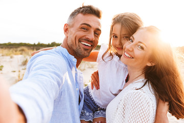 Happy family spending good time