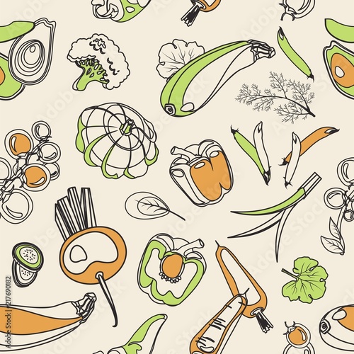 vegetable seamless pattern