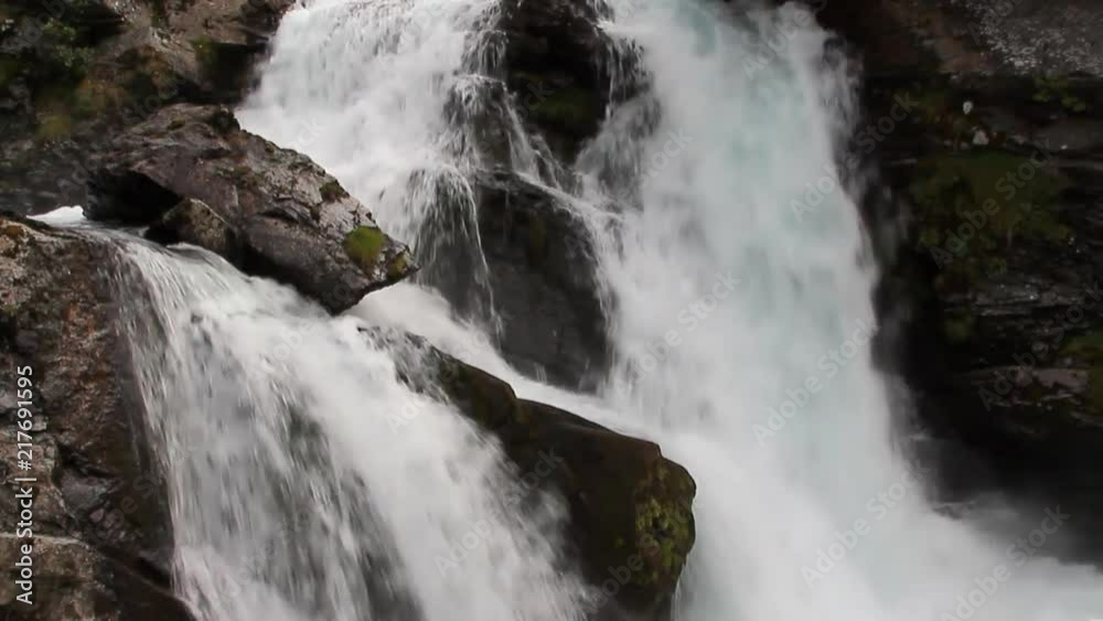 Falls in mountains. Geiranger, Stranda, Norway Falls in mountains. Geiranger, Stranda, Norway