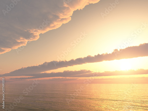 Sonnenuntergang über dem Meer