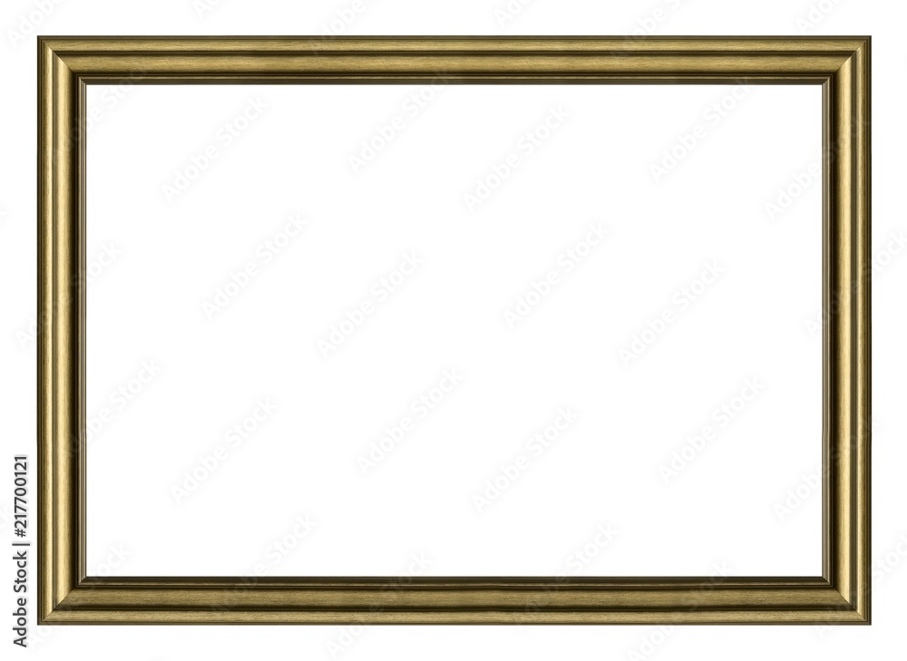 Golden frame for paintings, mirrors or photo