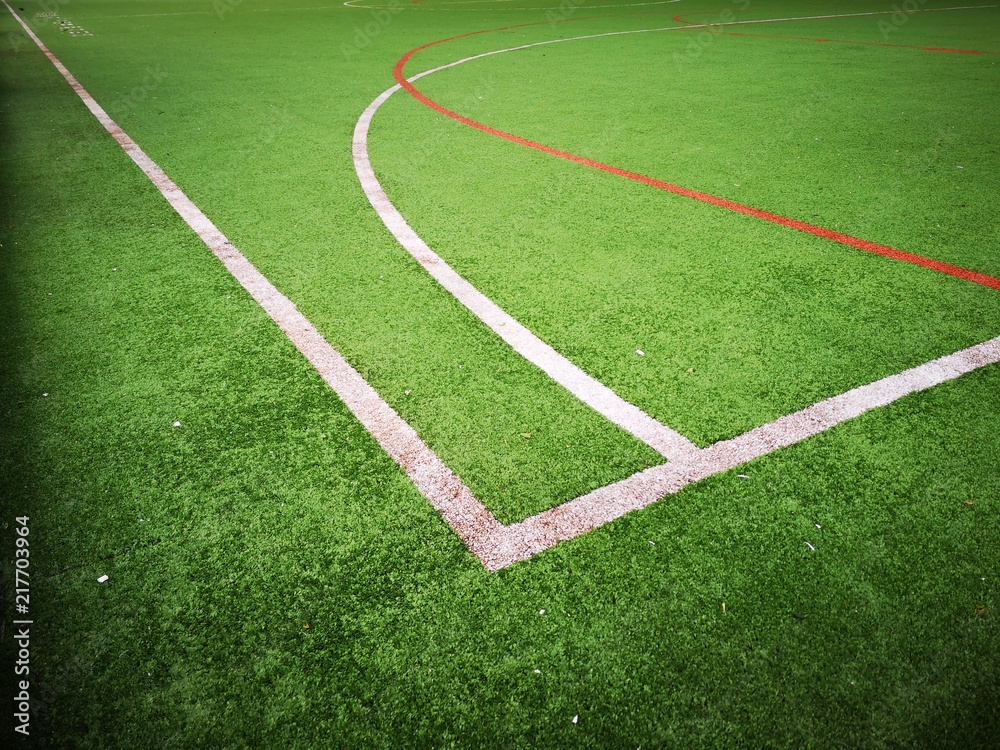 Obraz premium Basketball Field Corner